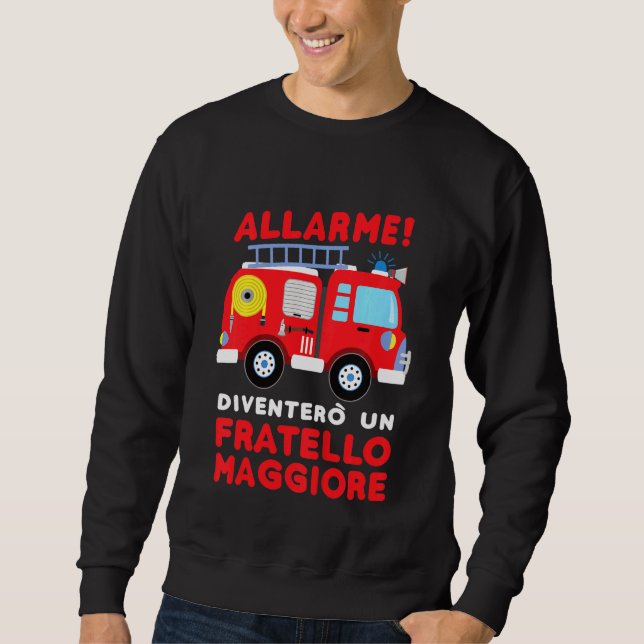 Sweatshirt Enfants Je Deviendrai Un Frère Plus Âgé Feu De Nai (Devant)