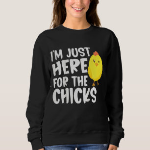 Sweatshirt Enfants Je suis juste ici pour les filles Pâques g