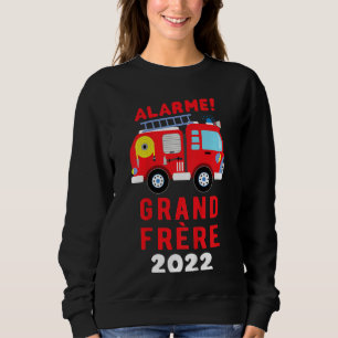 Sweatshirt Enfants Je Vais Être Grand Brother 2022 Fireman Pr
