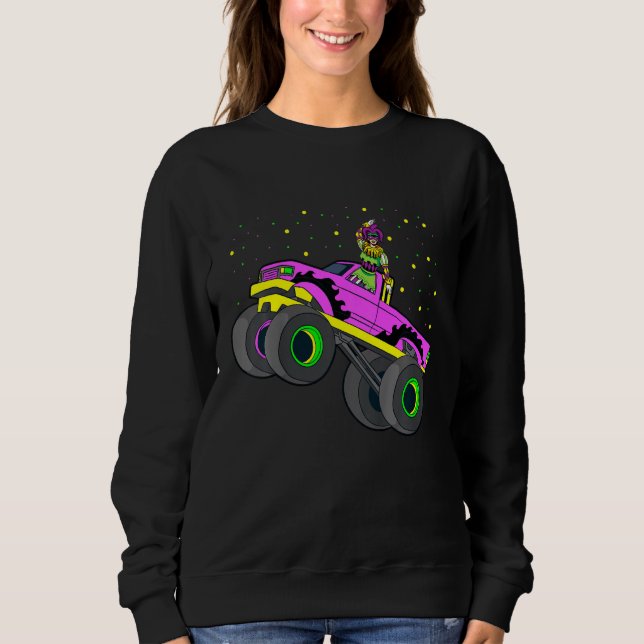 Sweatshirt Enfants Jester équitation Monster Camion Mardi Gra (Devant)