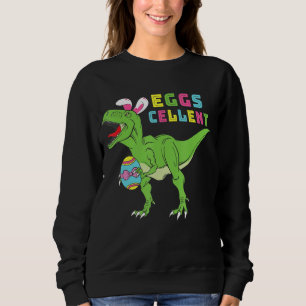 Sweatshirt Enfants Joyeux Pâques T Rex Dino Oreilles Drôle OE