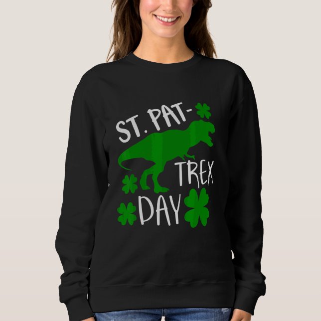 Sweatshirt Enfants Joyeux St Pat Trex Day Dino Patricks Toddl (Devant)