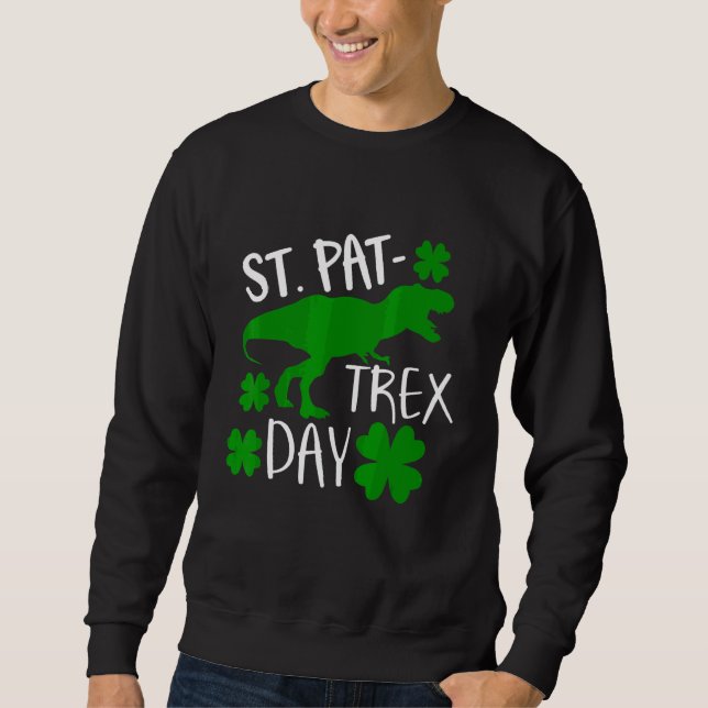 Sweatshirt Enfants Joyeux St Pat Trex Day Dino Patricks Toddl (Devant)