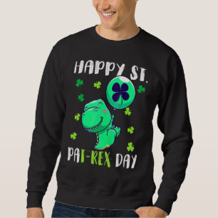 Sweatshirt Enfants Joyeux St Pat Trex Jour Dino Jour de la Sa