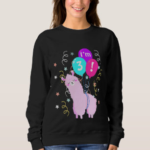 Sweatshirt Enfants lama 3e anniversaire 3 ans tenue bébé