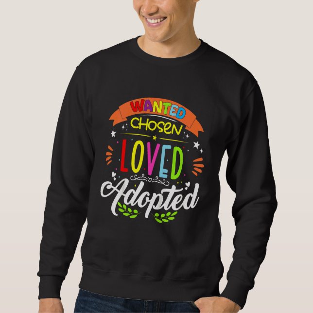 Sweatshirt Enfants Loved Adopté Enfants Gotcha Adopti (Devant)