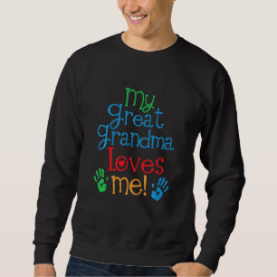 Sweatshirt Enfants Ma grand-mère m'aime grand-fils