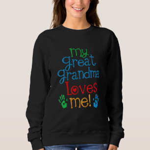 Sweatshirt Enfants Ma grand-mère m'aime grand-fils