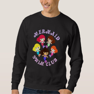 Sweatshirt Enfants Mermaid Club de natation Mermaid Tween Fil