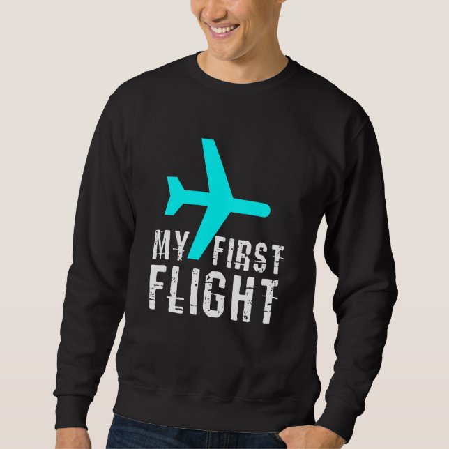 Sweatshirt Enfants Mon premier vol (Devant)
