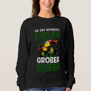 Sweatshirt Enfants Monster Truck Enfin Big Brother Pour Garço