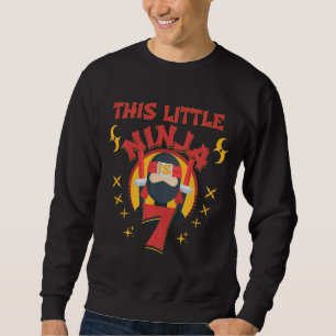 Sweatshirt Enfants Ninja Age 7 Karate Fan 7e anniversaire Boy