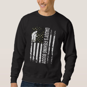 Sweatshirt Enfants papa's Pêche Buddy Papa Son Équipe Jeune p
