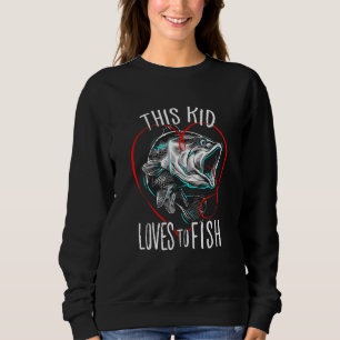 Sweatshirt Enfants Pêcheurs Garçons Cet Enfant Aime Poisson
