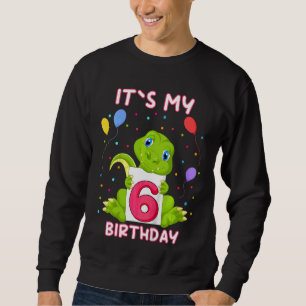 Sweatshirt Enfants Petit Crocodile Aligator 6e Anniversaire M
