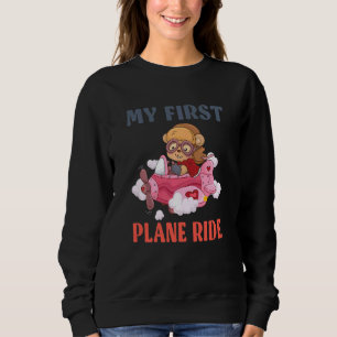 Sweatshirt Enfants première fois à piloter mon premier avion