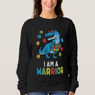 Sweatshirt Enfants Trex Dino Je Suis Un Guerrier Jeune Garçon