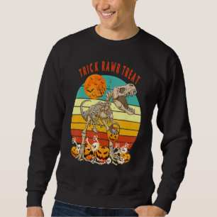 Sweatshirt Enfants Trick Rawr Treat Skeleton Dino Toddler Gar