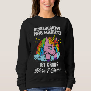 Sweatshirt Enfants Unicorn Rainbow Kindergarten Était Magique