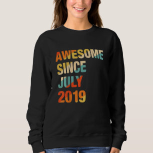 Sweatshirt Enfants Vintage 3ème anniversaire Awesome depuis J