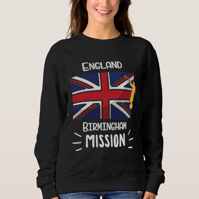 Sweatshirt England Birmingham Mormon LDS Mission Missionary (Devant)