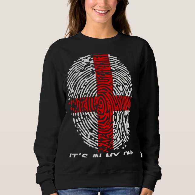 Sweatshirt England Flag C'est dans mon ADN (Devant)