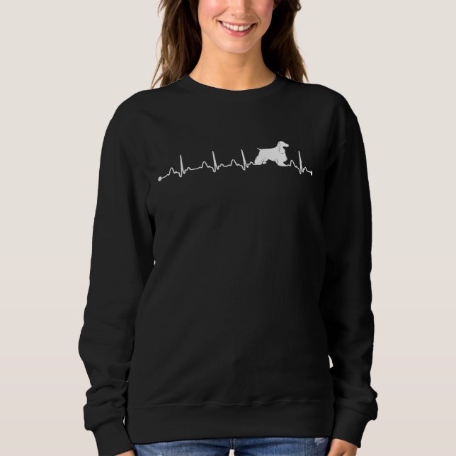 Sweatshirt English Cocker Spaniel Dog Mom Owner Eternity Hear (Devant)