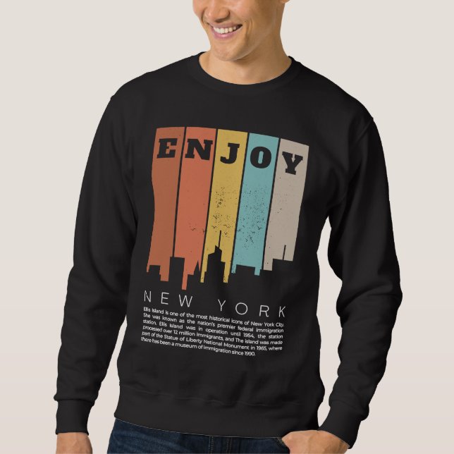 Sweatshirt Enjoy New York Vintage (Devant)