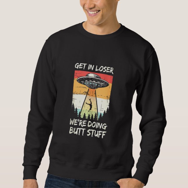 Sweatshirt Enlèvement par des Extraterrestres Monte Dedans Pe (Devant)