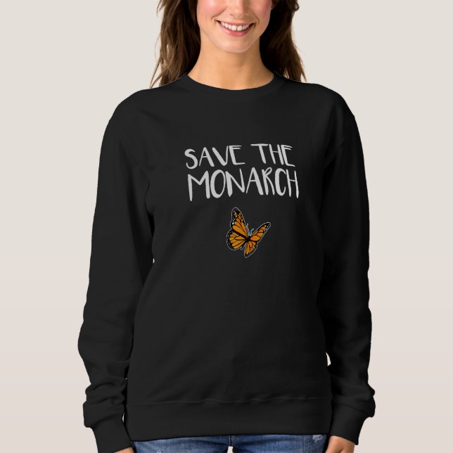 Sweatshirt Enregistrer Le Papillon Monarque (Devant)