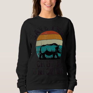 Sweatshirt Enregistrer les licornes de Chubby Retro Rhino Vin