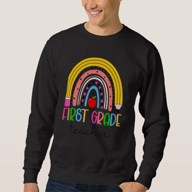 Sweatshirt Enseignant de 1ère année Enseigner l'amour Inspire (Devant)