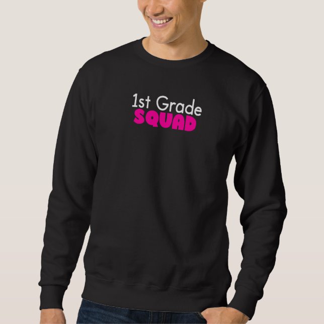 Sweatshirt Enseignant de 1re année de l'équipe mignonne de pr (Devant)