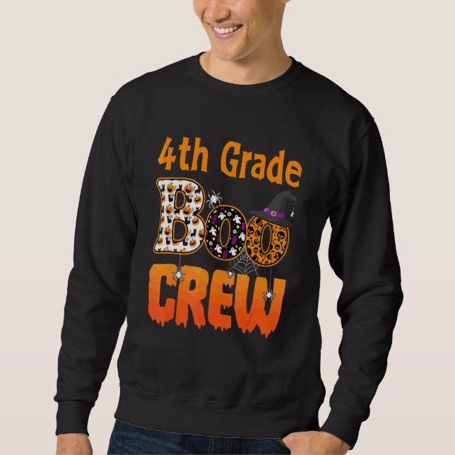 Sweatshirt Enseignant de 4e année Étudiant Halloween Quatrièm (Devant)