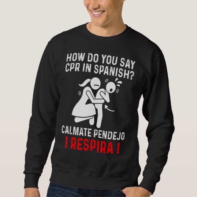 Sweatshirt Enseignant De Formation En Premiers Secours De L'E (Devant)
