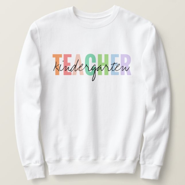 Sweatshirt Enseignant de jardin d'enfants Unisex (Design devant)