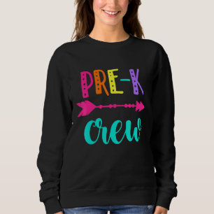 Sweatshirt Enseignant de l'équipe pré-K Premier jour de l'éco