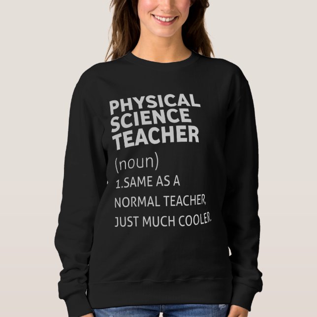 Sweatshirt Enseignant de physique amusant (Devant)