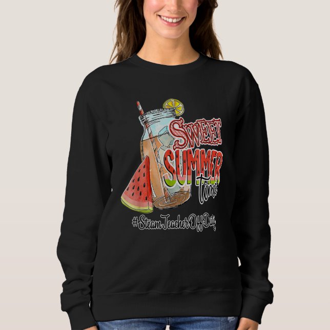 Sweatshirt Enseignant de vapeur hors service Pause été doux T (Devant)