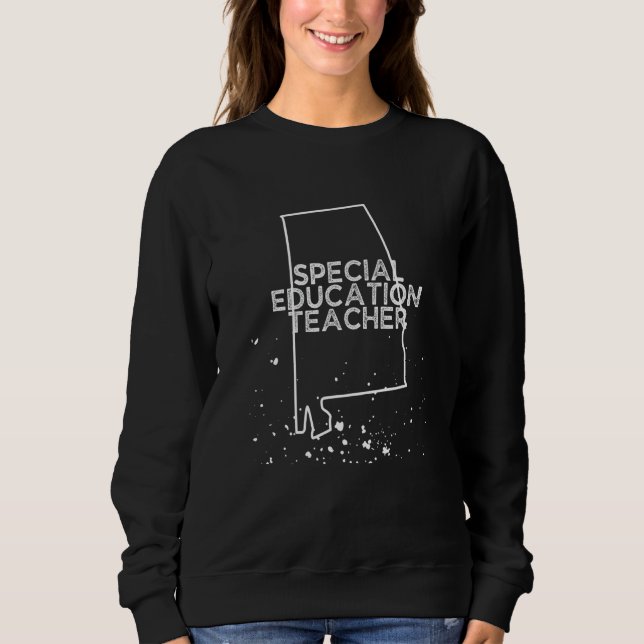 Sweatshirt Enseignant en éducation spécialisée de l'Alabama p (Devant)