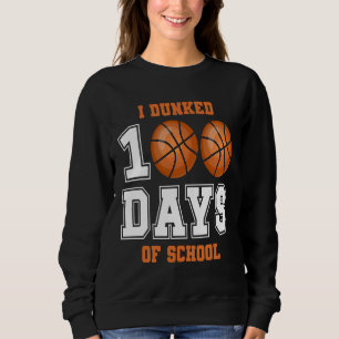 Sweatshirt Enseignant Entraîneur De Basketball J'Ai Fait 100
