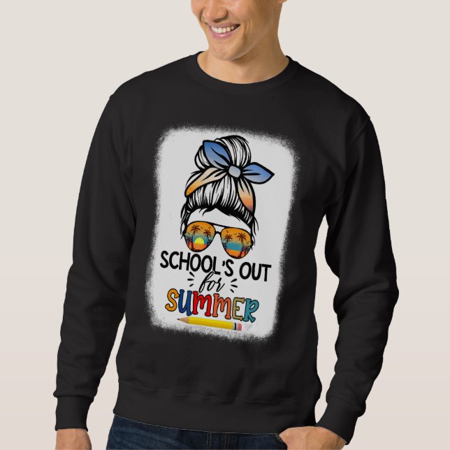 Sweatshirt Enseignant fin de l'année Scolaire dehors pour l'é (Devant)