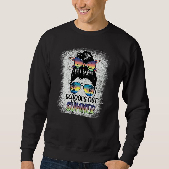 Sweatshirt Enseignant fin de l'année Scolaire dehors pour l'é (Devant)