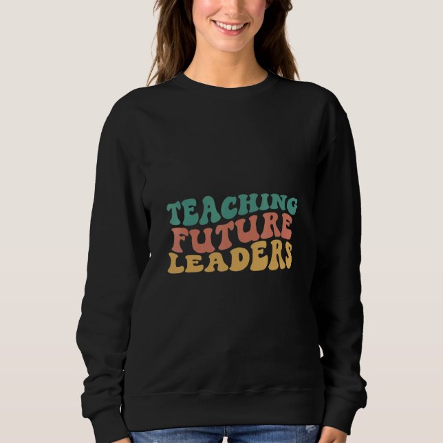 Sweatshirt Enseignant futur Enseignant Vintage Enseignement d (Devant)