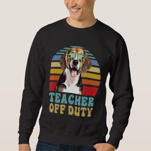 Sweatshirt Enseignant hors service Beagle chien été (Devant)