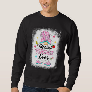 Sweatshirt Enseignant le plus optimiste jamais Buffalo Plaid