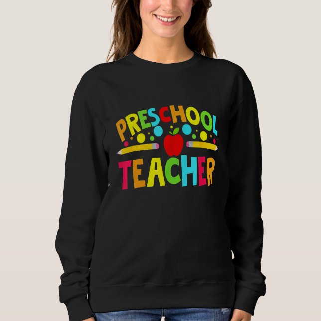 Sweatshirt Enseignant Préscolaire Enseignants Préscolaire Ret (Devant)