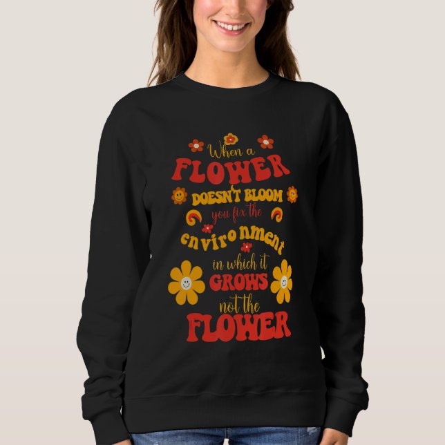 Sweatshirt Enseignant super de l'éducation spéciale quand une (Devant)