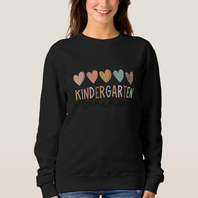 Sweatshirt Enseignante De L'Équipage De La Maternelle Femmes  (Devant)