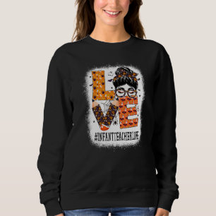 Sweatshirt Enseignante de nourrissons Amour Chignon Sale Citr